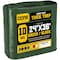 Core Tarps Heavy Duty Tarp, 36 ft L x 0.5 mm H x 24 ft W, 10 Mil, Green/Black, Polyethylene CT-603-24X36 - alternate 1